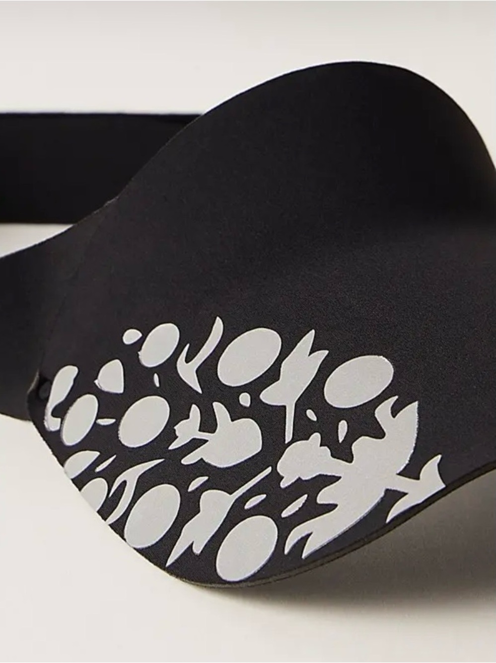 FP Movement by Free People Black Visor with White Graphic